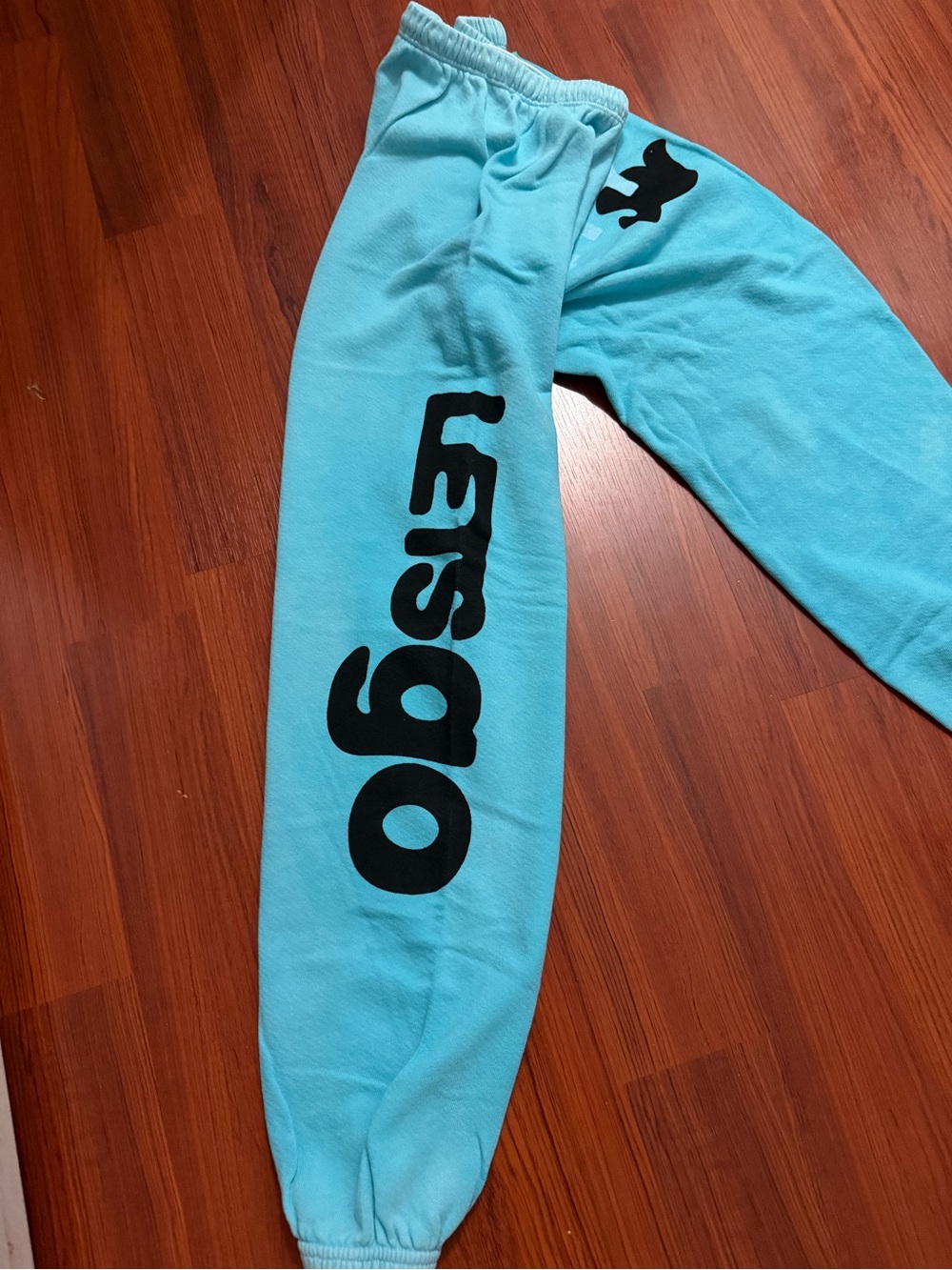 freecity Turquoise Track Pants with Black Logo
